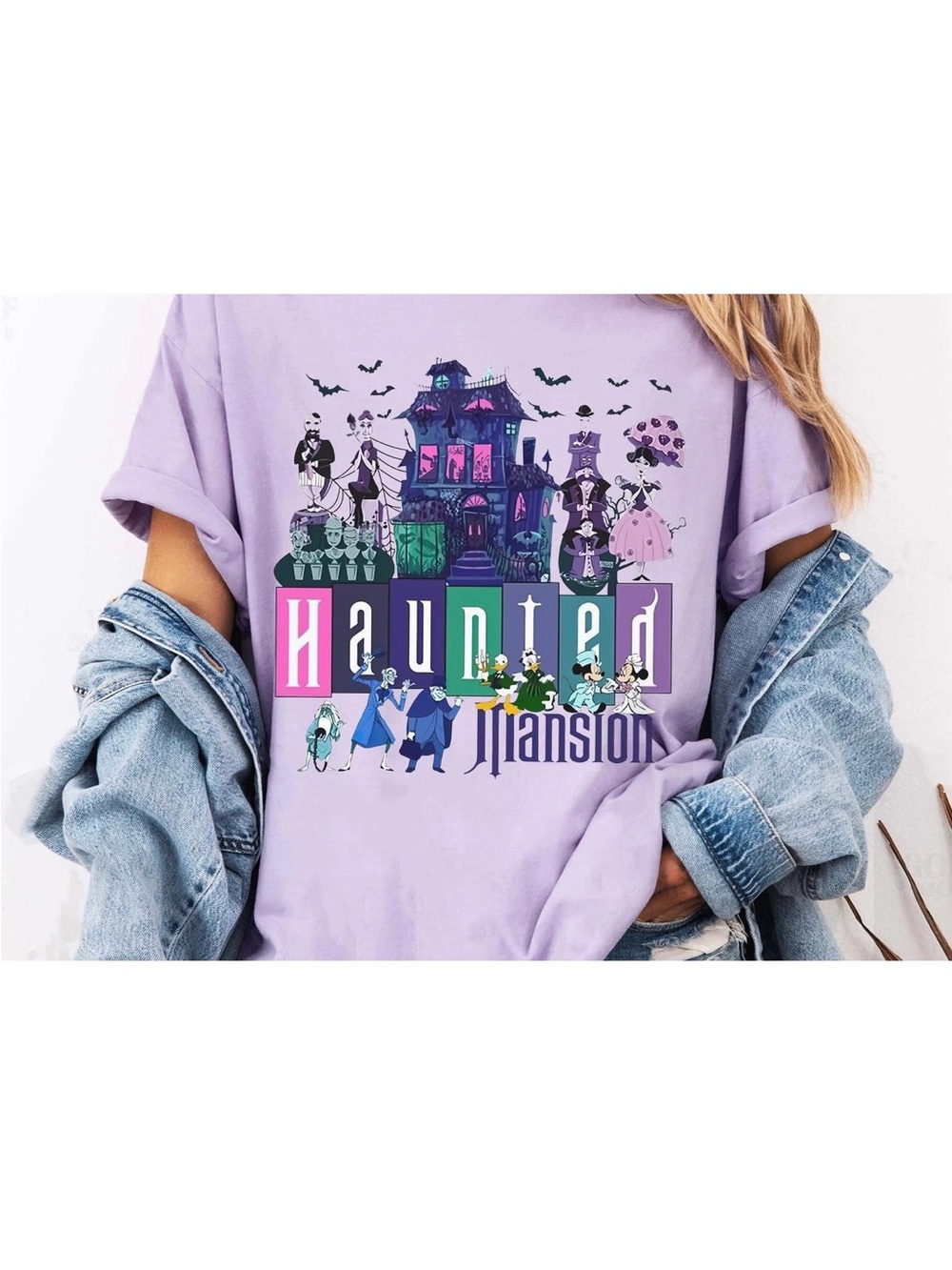 Haunted Mansion Graphic Tee - Lavender Top